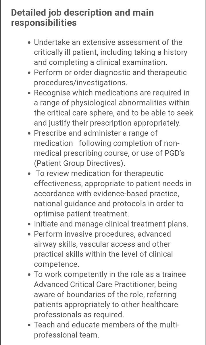 πππ€π©π© πππ¬π ππ£π¨ (@paraacp) on Twitter photo **JOB OPPORTUNITY**
General ICU;
Trainee Advanced Critical Care Practitioner (tACCP) <a href="/RWT_NHS/">The Royal Wolverhampton NHS Trust π₯</a>
Come and join our expanding and well supported team!
royalwolverhampton.nhs.uk/join-team-rwt/β¦
#CriticalCare #IntensiveCare #ICU #ICCU #GICU #Job #JobVacancy #NHS #NHSJobs **JOB OPPORTUNITY**
General ICU;
Trainee Advanced Critical Care Practitioner (tACCP) <a href="/RWT_NHS/">The Royal Wolverhampton NHS Trust π₯</a>
Come and join our expanding and well supported team!
royalwolverhampton.nhs.uk/join-team-rwt/β¦
#CriticalCare #IntensiveCare #ICU #ICCU #GICU #Job #JobVacancy #NHS #NHSJobs