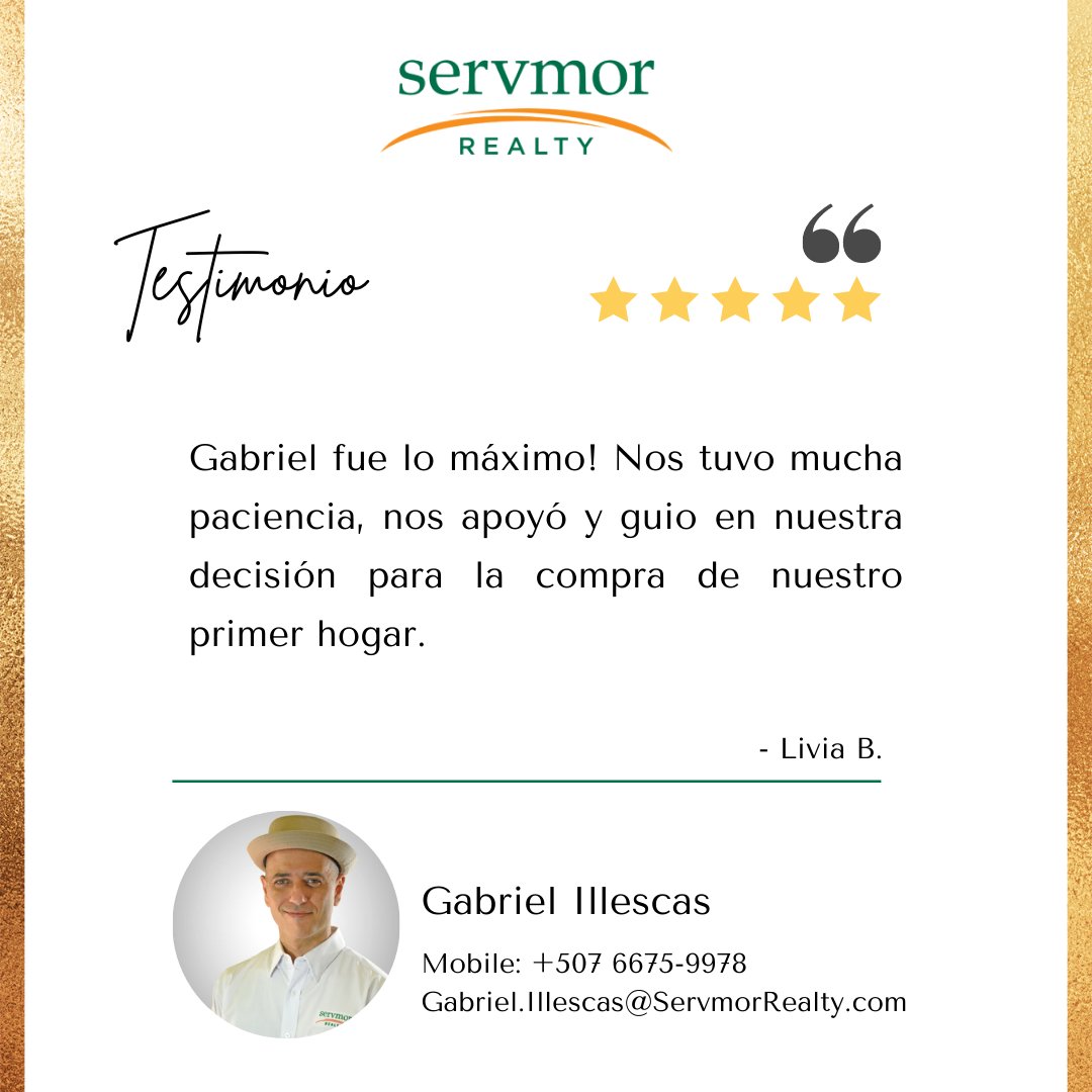 ServmorRealty's tweet photo. Los procesos para tu primera inversión inmobiliaria pueden llegar a ser intimidantes, pero con una asesoría tan completa como la de Gabriel Illescas todo esto se simplifica, tendrás la oportunidad de encontrar placer en la búsqueda de tu nuevo hogar. https://t.co/gNhXZDYF1q