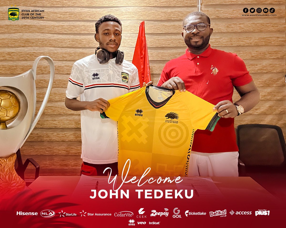 AsanteKotoko_SC's tweet photo. ✍️𝘞𝘦 𝘢𝘳𝘦 𝘥𝘦𝘭𝘪𝘨𝘩𝘵𝘦𝘥 𝘵𝘰 𝘤𝘰𝘯𝘧𝘪𝘳𝘮 𝘵𝘩𝘦 𝘴𝘪𝘨𝘯𝘪𝘯𝘨 𝘰𝘧 𝘑𝘖𝘏𝘕 𝘛𝘌𝘋𝘌𝘒𝘜, 𝘢 𝘭𝘦𝘧𝘵-𝘣𝘢𝘤𝘬 𝘸𝘪𝘵𝘩 𝘴𝘪𝘨𝘯𝘪𝘧𝘪𝘤𝘢𝘯𝘵 𝘱𝘦𝘥𝘪𝘨𝘳𝘦𝘦 𝘵𝘰 𝘰𝘶𝘳 𝘴𝘲𝘶𝘢𝘥 𝘧𝘳𝘰𝘮 𝘞𝘈𝘍𝘈 𝘰𝘯 𝘢 𝘵𝘸𝘰 𝘺𝘦𝘢𝘳 𝘥𝘦𝘢𝘭 +1 

𝙒𝙀𝙇𝘾𝙊𝙈𝙀 𝙅𝙊𝙃𝙉 🤝 https://t.co/vQkx1IXM0d