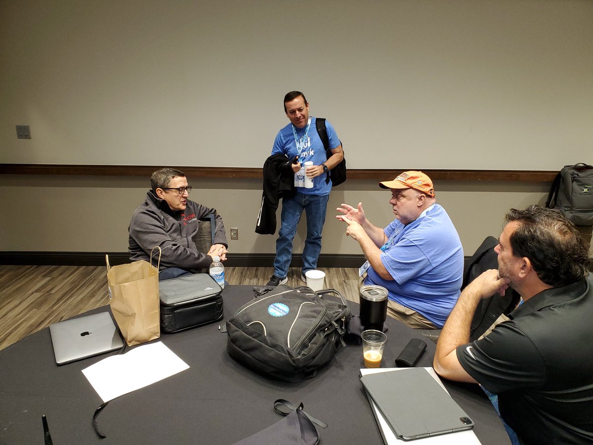 DevOpsDaysDFW's tweet photo. The discussions continue in the @DevOpsDaysDFW 2022 Green Room @botchagalupe @NigelThurlow @msaum @ericsmalling #devopdays #devopsdaysdfw https://t.co/QLEIlAEF5A