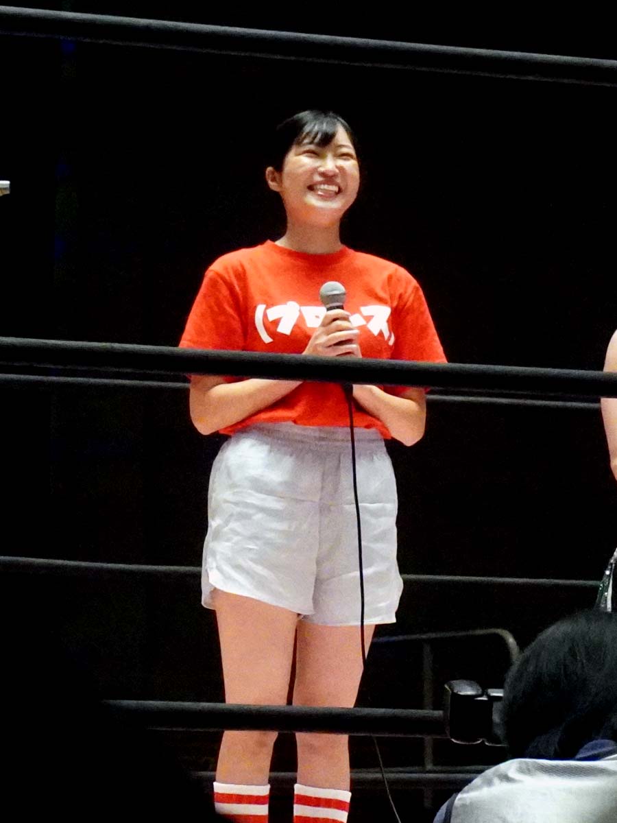 tjpwsup_kinroku's tweet photo. 2022.8.14 後楽園ホール【その①】
『第9回東京プリンセスカップ🏆』
後楽園大会2日目決勝戦‼️
アプガプロレスの新メンバー「シノ」紹介🔰
「東京女子プロレス スタート❗️」
#難波小百合
#アプガプロレス
#らく #乃蒼ヒカリ #渡辺未詩
#シノ
#tjpw
#TPC9 https://t.co/vkLQ15MpIG