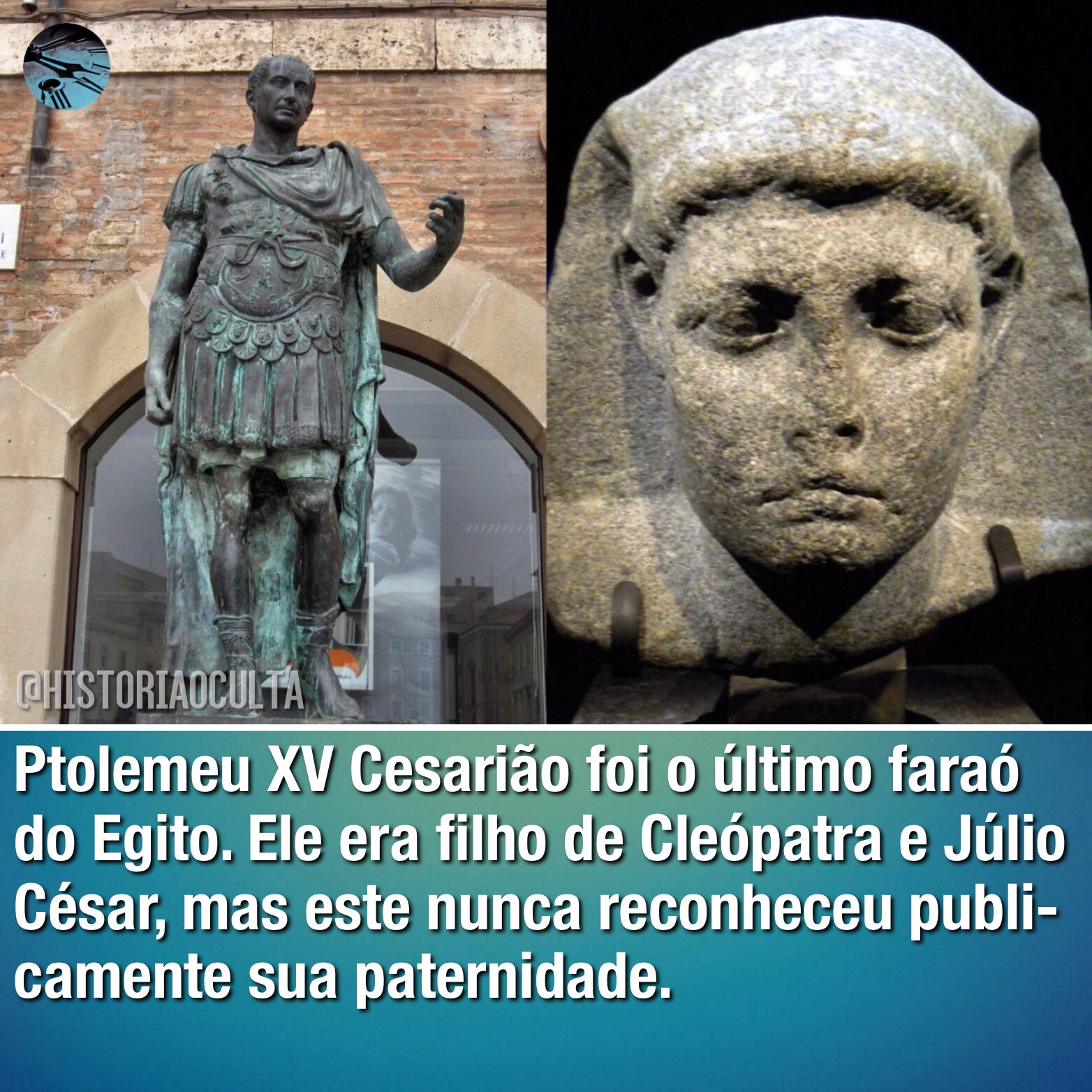 HISTÓRIA OCULTA on X: Ptolemeu XV m0rr3u com apenas 17 anos. Após