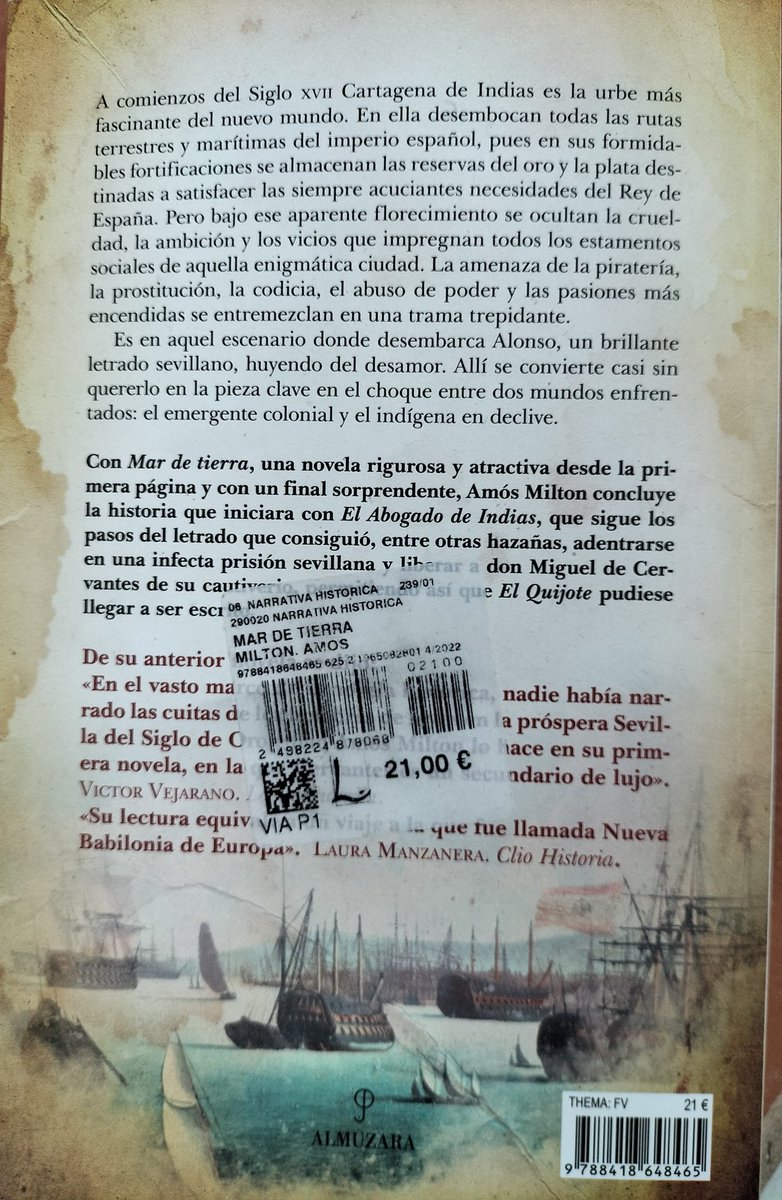 ManuelGRelano's tweet photo. Excelente segunda parte del Abogado de Indias.
Aún mejor que la primera, además de redondearla.
De nuevo, muy recomendable. https://t.co/6JftWo8SJv