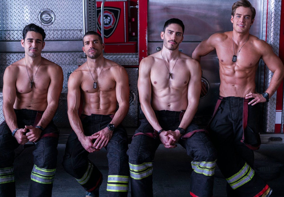 netflix's tweet photo. Good morning to the men of High Heat and only to the men of High Heat🔥 

This series — about a stripper who goes undercover as a firefighter to find out who killed his brother — comes from Who Killed Sara? creator José Ignacio Valenzuela. Now on Netflix. @Ivan_Amoz @Polo_Morin https://t.co/apkv3vfnEE