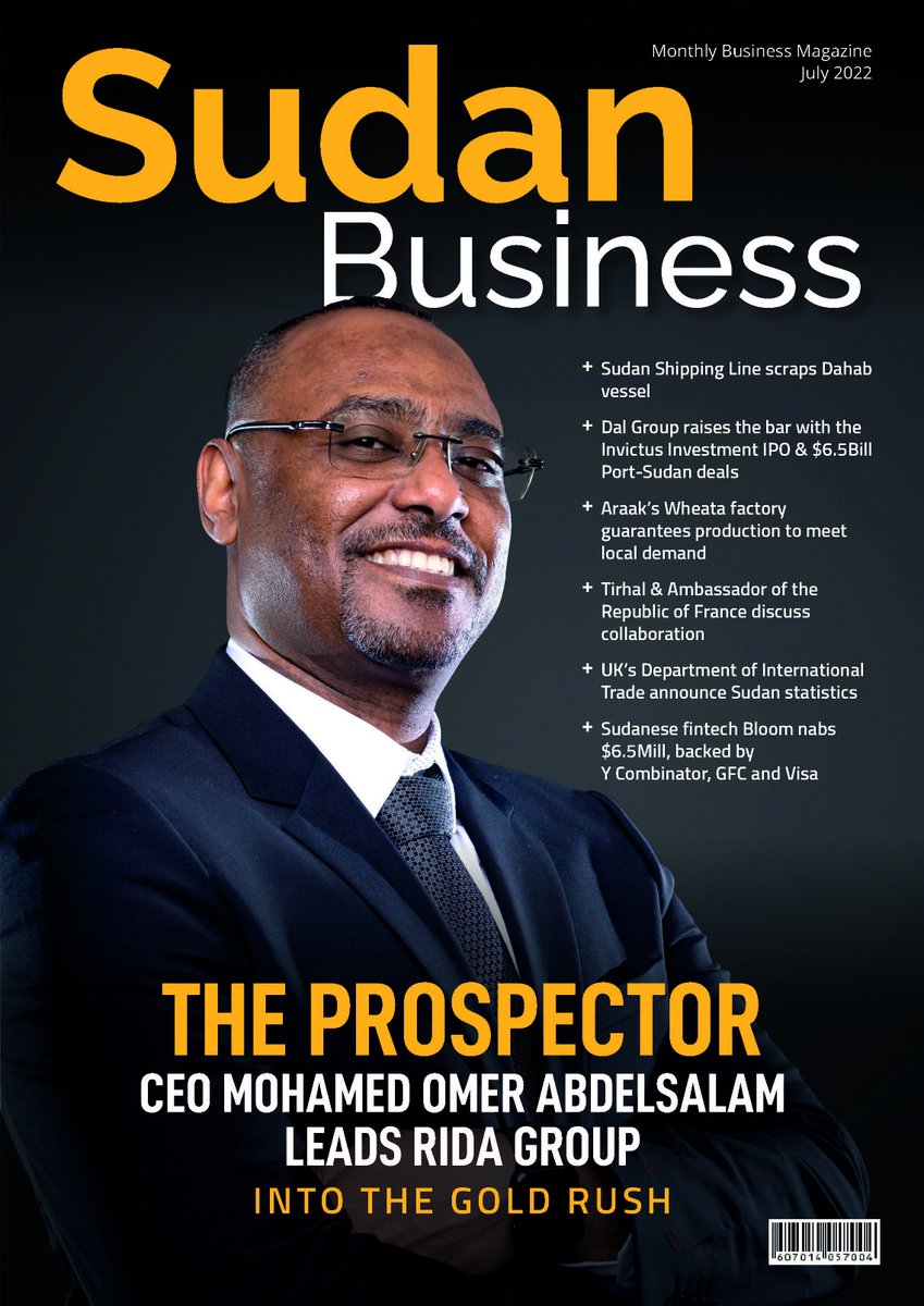 MagazineSudan's tweet photo. Mohamed Omer Abdelsalam, CEO of RIDA Group talks about transformation of a family business into a corporate structure, building a Pan-African mining organization, with an ambition to build a conglomerate covering energy, agribusiness and technology.

#InSudanWeMeanBusiness #Sudan https://t.co/jvWyAfaBWt