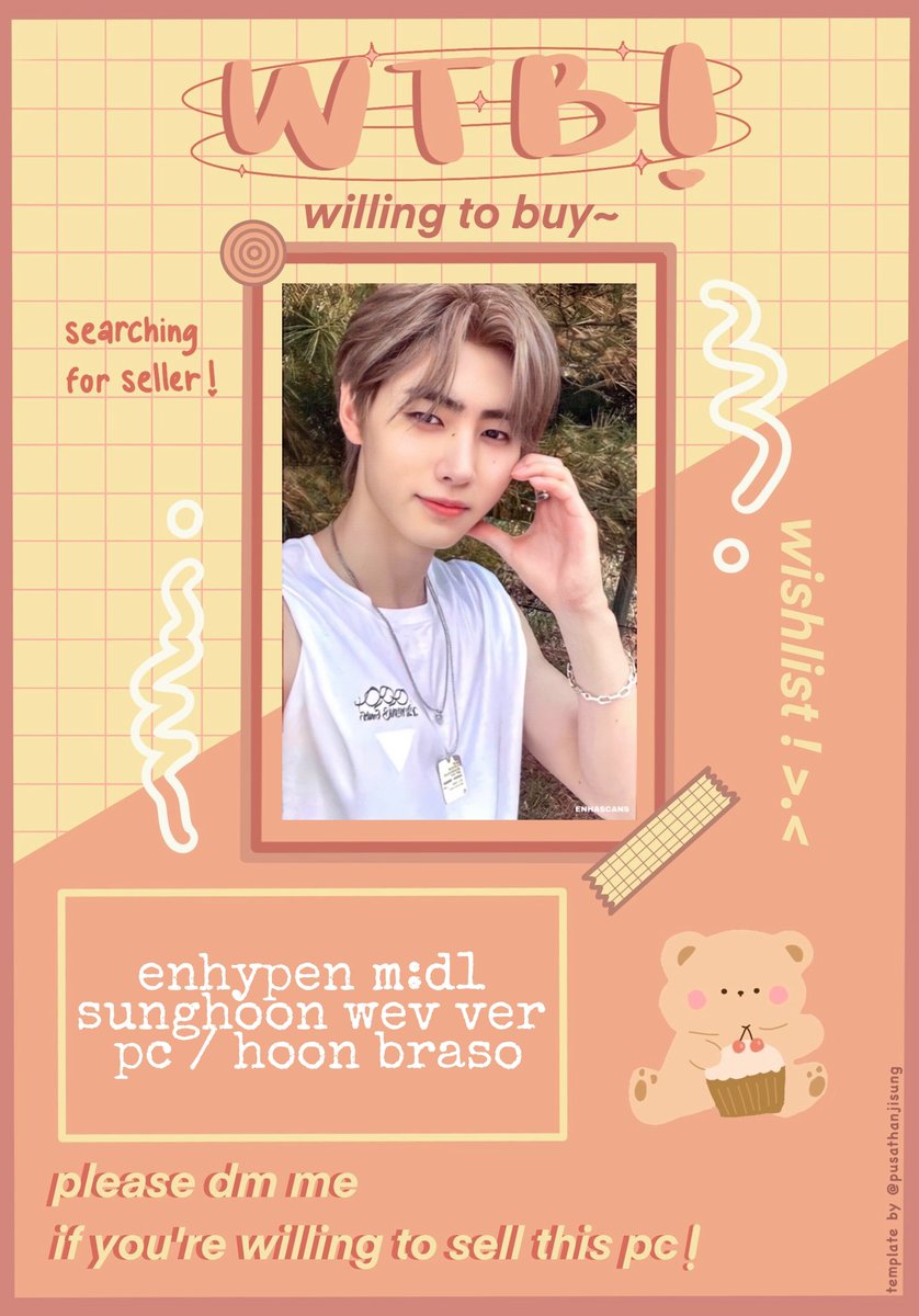 pshpocket's tweet photo. 🔎: wtb lfs ph | help rt
✎ ̼: enhypen m:d1 hoon braso pc
ㅤ → must be onhand
ㅤ → tingi
ㅤ → can do dop
ㅤ → will get lowest offer 
ㅤ → sco, jnt, flash 
ㅤ → dm for offers

template by: @/pusathanjisung

# enhypen manifesto day 1 weverse version hoon braso type a pc https://t.co/tw4XwxXGOu