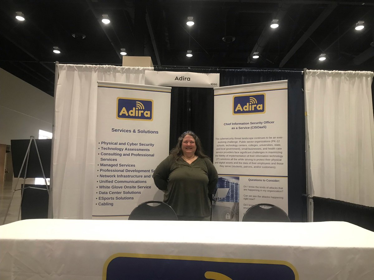 Adiranow's tweet photo. OSSBA 2022 conference attendees, come check out Adira’s cyber security offerings at booth 1050!

Looking forward to meeting you!!!   #OSSBA https://t.co/uz5LyvvOvv