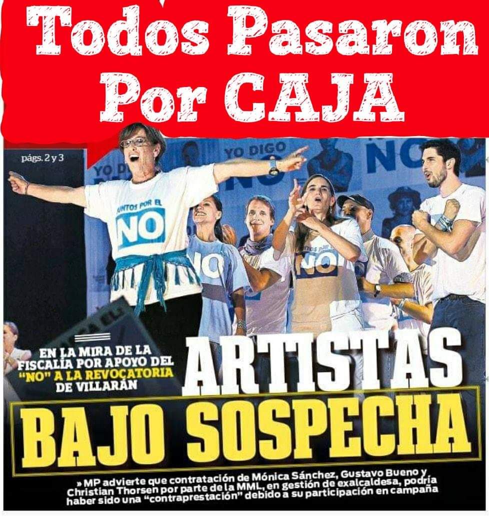 VirgiDArbulu's tweet photo. Susana Villarán podría recibir 29 años de prisión.
¡Qué salga toda la lista de artistas que pasaron por caja! https://t.co/aMmpZwxTZi