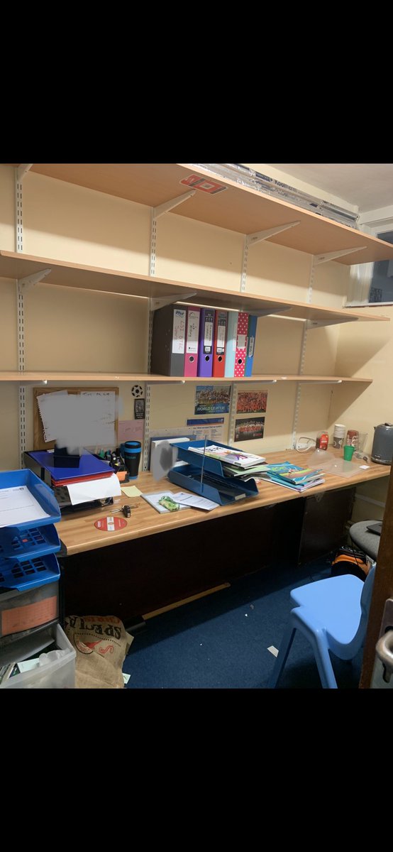 LSimpsonPE's tweet photo. Took the office from this to this today but still another days work to go 🥴 Any tips of what to have handy as a PE teacher or HoY? Or any inspo for a prettier space✨🙌🏼 #edutwitter #newterm https://t.co/JPI6z8M0m3