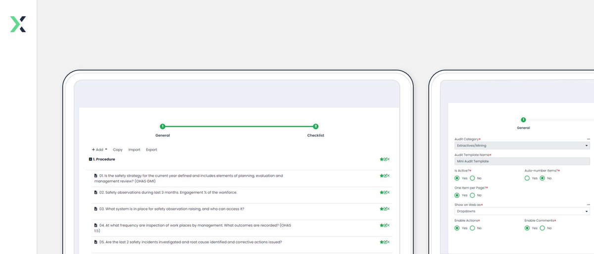 EmexSoftware's tweet photo. Say hello👋 to our newest platform update ✨

Creating digital templates for Audits &amp; Inspections has never been easier. Emex’s improved UX makes control over answer types and lists values effortless.

Check it out 👉 https://t.co/jmlcELfA22 #ehssoftware #audits #inspections https://t.co/TUAN7HEM5H