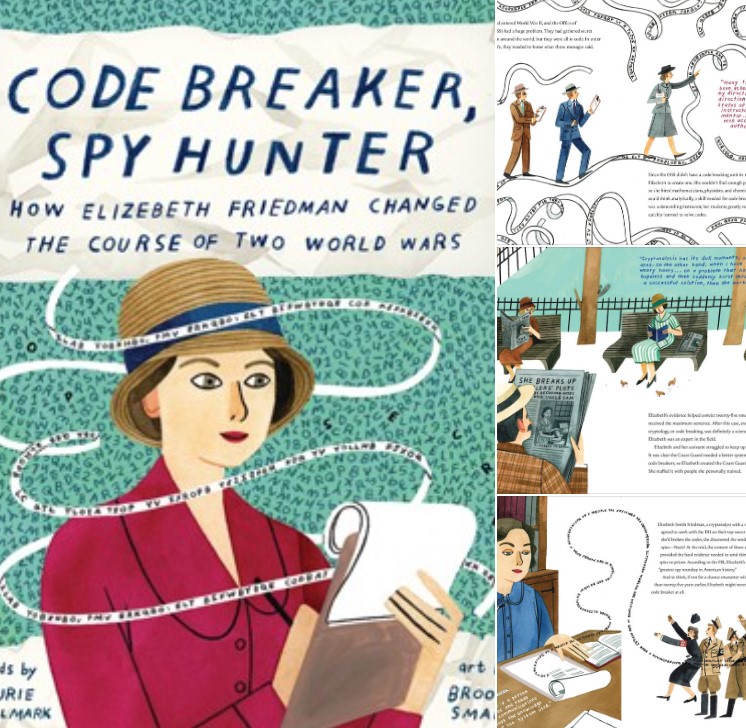 Happy birthday Elizebeth Friedman--the #codebreaker who helped dismantle spy rings, break the Enigma code, and more. Read about her in my #PB #Biography, CODE BREAKER, SPY HUNTER. @lizaroyceagency <a href="/abramskids/">ABRAMS Kids</a> @SteamTeamBooks #scicomm #STEM #bookposse #teachers #librarians #STEAM