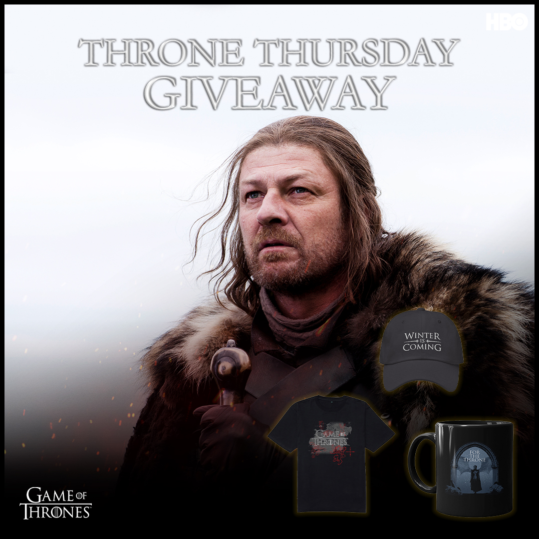 ✨ GIVEAWAY ✨ This #ThroneThursday you could #WIN an epic #GameOfThrones bundle. To enter simply RETWEET and FOLLOW before 22.09.22. 

Over 18s only. T&amp;Cs: bit.ly/3Ct39SZ