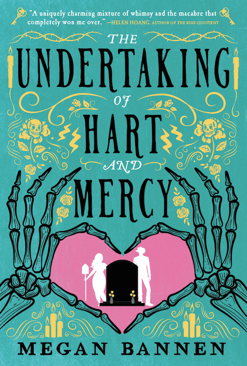 HBGCanada's tweet photo. Set in a world full of magic, demigods, donuts, and small-town drama, THE UNDERTAKING OF HART AND MERCY by @MeganBannen is an enchantingly quirky, utterly unique fantasy is perfect for readers of #TheHouseintheCeruleanSea and #TheInvisibleLibrary. Out now! https://t.co/NWek5weICr https://t.co/5fRA77KhFb