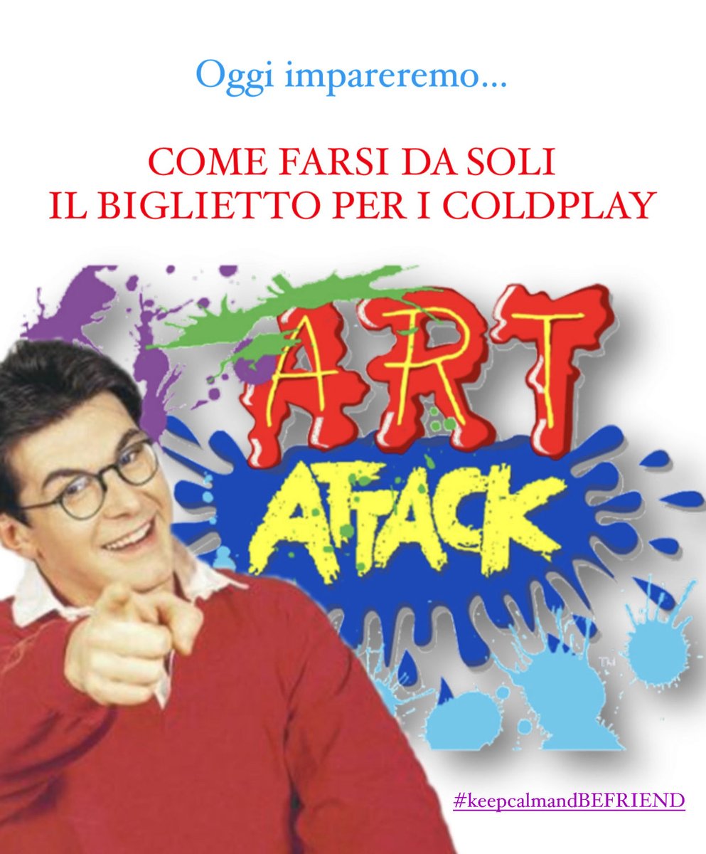 Marco87468878's tweet photo. Iscrizioni al corso aperte…
#keepcalmandBEFRIEND
#keepcalmandBEART
#ColdplayNapoli
#Coldplay
#coldplaytickets
#ColdplayMilano https://t.co/LUYXIvcvrx