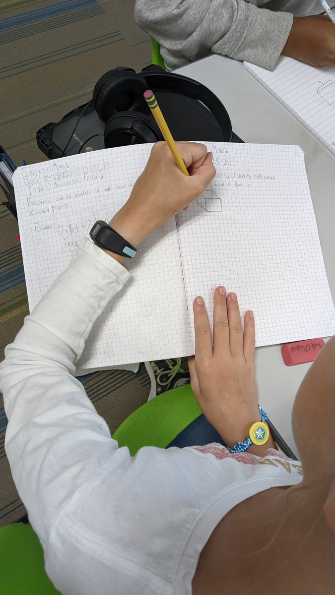aes_1984's tweet photo. Real-World Volume. Do the dimensions work? #Elementarymath #findingvolume #5thgrademath #learninglookslike 
@WCPSS https://t.co/SgCRVkQxSG