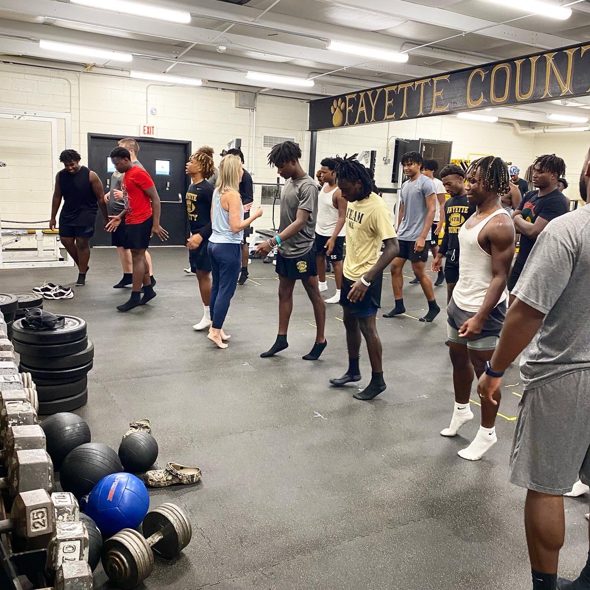 FCHSTigers's tweet photo. Namaste 🧘‍♂️~ @FootballFayette @nickcoachd42 @FCHSTIGERSPORTS @fcboe https://t.co/FEkkGT0rgd