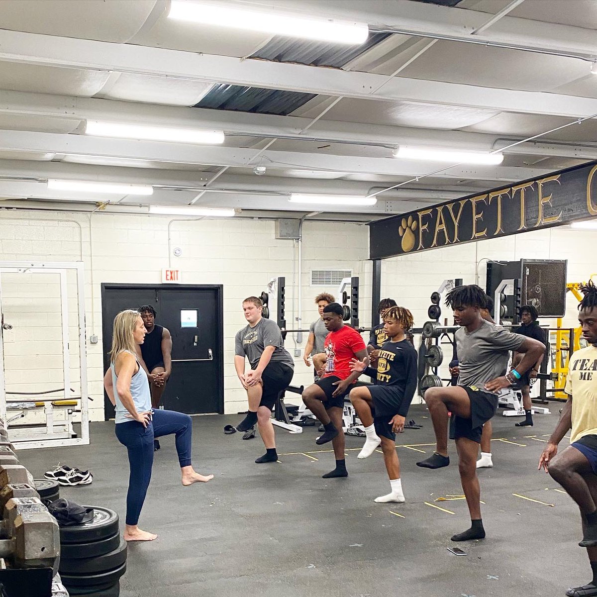 FCHSTigers's tweet photo. Namaste 🧘‍♂️~ @FootballFayette @nickcoachd42 @FCHSTIGERSPORTS @fcboe https://t.co/FEkkGT0rgd