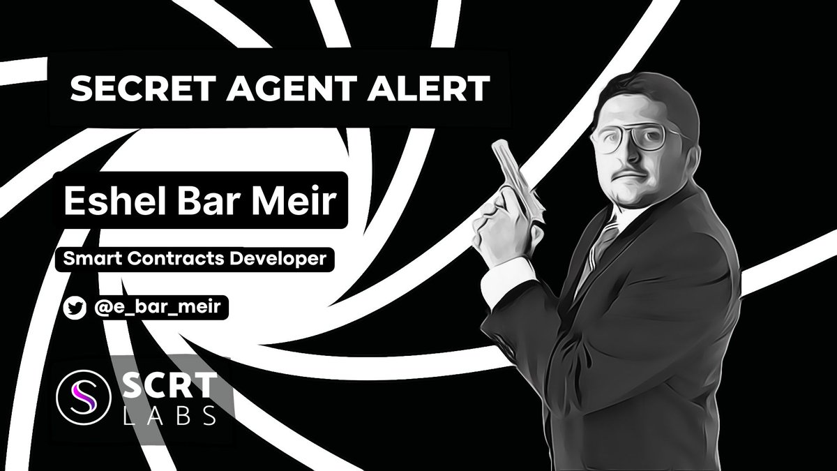 scrt_labs's tweet photo. SCRT Labs Agent on duty!

Agent: @e_bar_meir | Smart contracts developer
Mission: "Make everything private”

Help Eshel get more followers so he can show them how to build Secret Contracts on @SecretNetwork!

30 $SCRT giveaway:
Follow @e_bar_meir
Like/RT
Tag 3 friends
Ends in 24h https://t.co/1hQZIWH2HI