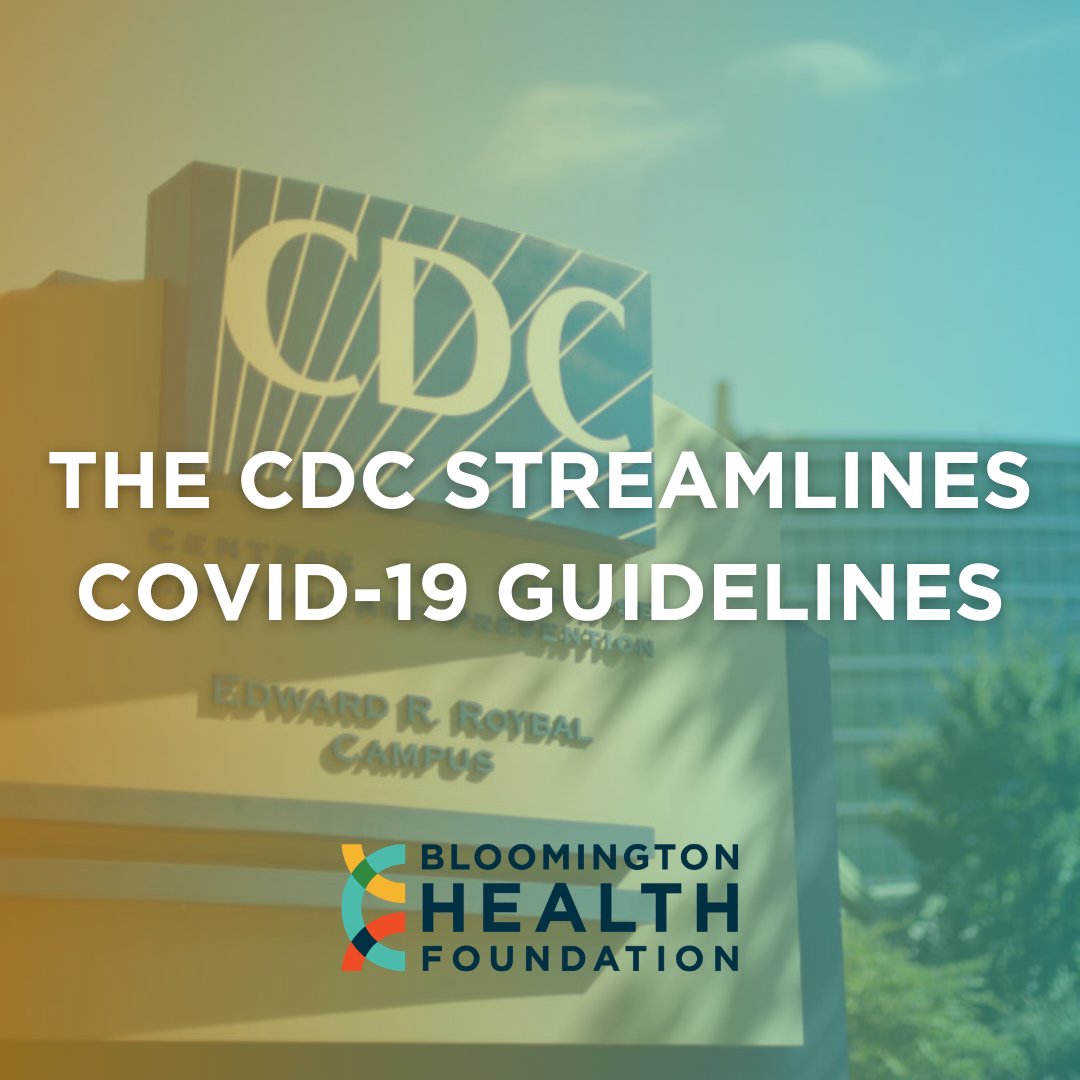 BloomHF's tweet image. Earlier this month, The CDC took a step back from some of its initial precautions set regarding the coronavirus disease. 

You can find all of their updated recommendations here: bloomhf.org/news/the-cente…
