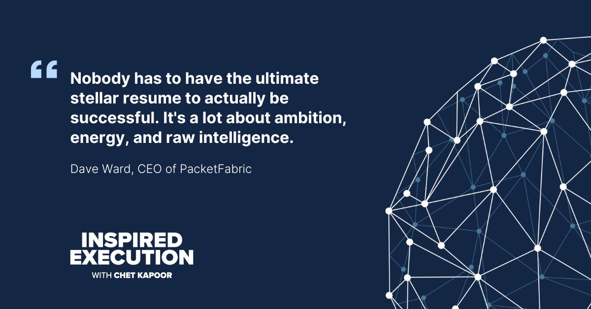 packetfabric's tweet photo. What does it really take to start a #disrupter? Tune in to the latest #InspiredExecution Podcast featuring PacketFabric’s Dave Ward and Anna Claiborne to learn more.
https://t.co/aYyB3LRpTx
@DataStax #CEO #cofounder #CLevel https://t.co/bQoOPSullh