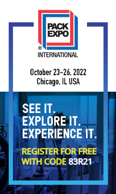 Find us in The Windy City during Pack Expo International 2022 and Register for FREE using our custom code, 83R21. ow.ly/4pET50KiNOb #engineering #automation #manufacturing #industrialautomation #packaging #tradeshow #packexpo2022