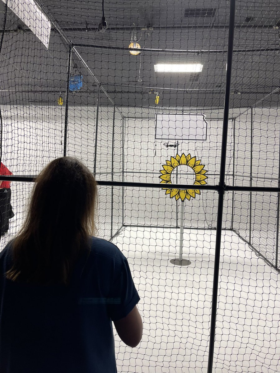 KSCoopCouncil's tweet photo. Brandi Miller is in South East Kansas today participating in @LeadershipKS. The group is spending the morning at @pitscoed where she managed to fly a drone through a sunflower. She isn’t quite ready for field scouting but she didn’t crash. #kscoops #LK2022 #STEMeducation https://t.co/ZTsHkI5hB9