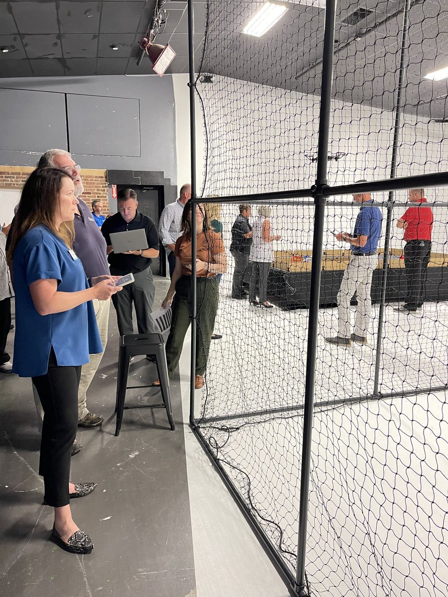 Brandi Miller is in South East Kansas today participating in <a href="/LeadershipKS/">Leadership Kansas</a>. The group is spending the morning at <a href="/pitscoed/">Pitsco Education</a> where she managed to fly a drone through a sunflower. She isn’t quite ready for field scouting but she didn’t crash. #kscoops #LK2022 #STEMeducation