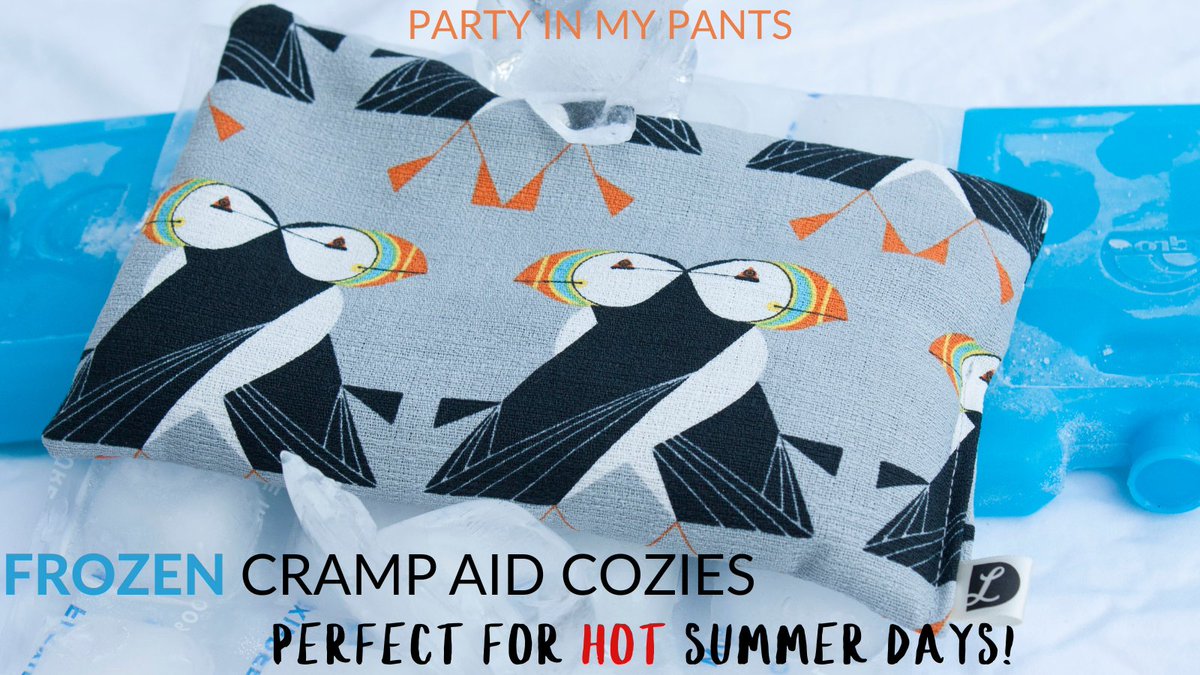 partypantspads's tweet photo. 🫠Melting in the summer heat🔥? Throw a Cramp Aid Cozy in the freezer and CHILLLLL🥶! These adorable flax seed Cramp Aid Cozies come in a wide variety of fabrics and patterns and are ideal for easing your aches and pains with cold or heat!  #summerheat #summerheatwave #lovecloth https://t.co/WF5Cky2sgL
