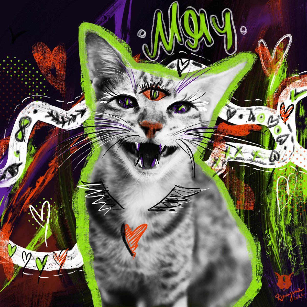 Djuna LIND • NFT Artist • WomanCat tweet media