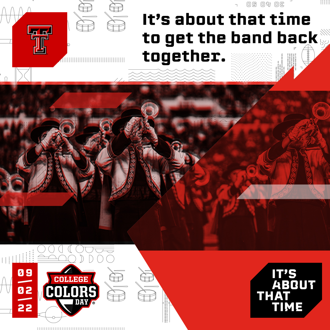 When was the last time your friends were together at a game? It's About that Time for #CollegeColorsDay!

➡️ shop.texastech.com/c-12357

#WreckEm