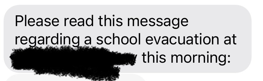 The text you never want to get from your kid’s school (everything is fine but omg my heart stopped)