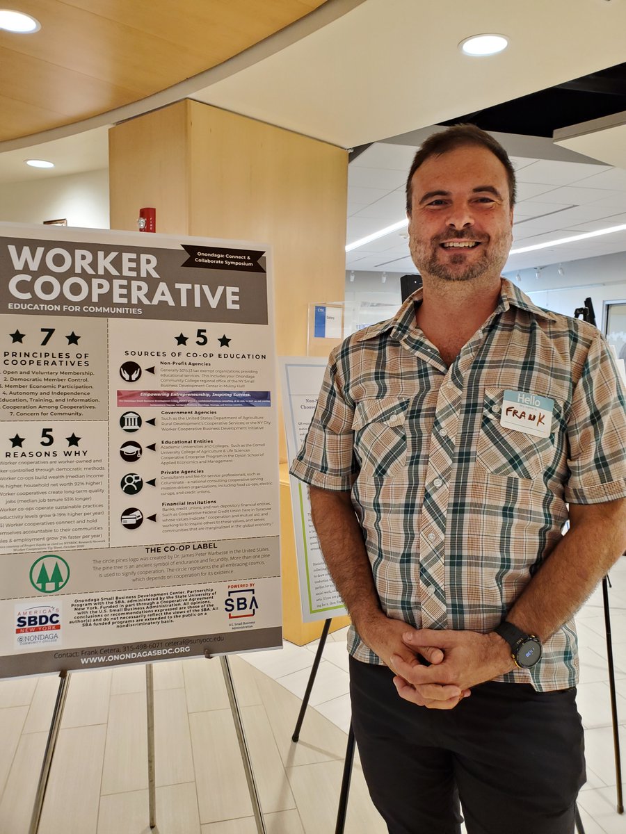 franklen's tweet photo. I was happy to present a poster yesterday for the OCC "Connect and Collaborate" Symposium - "for sharing project work, research, upcoming events...from all areas across campus: "  My poster was on the topic of Worker Cooperatives Education for Communities! https://t.co/aVMZ36lxkJ