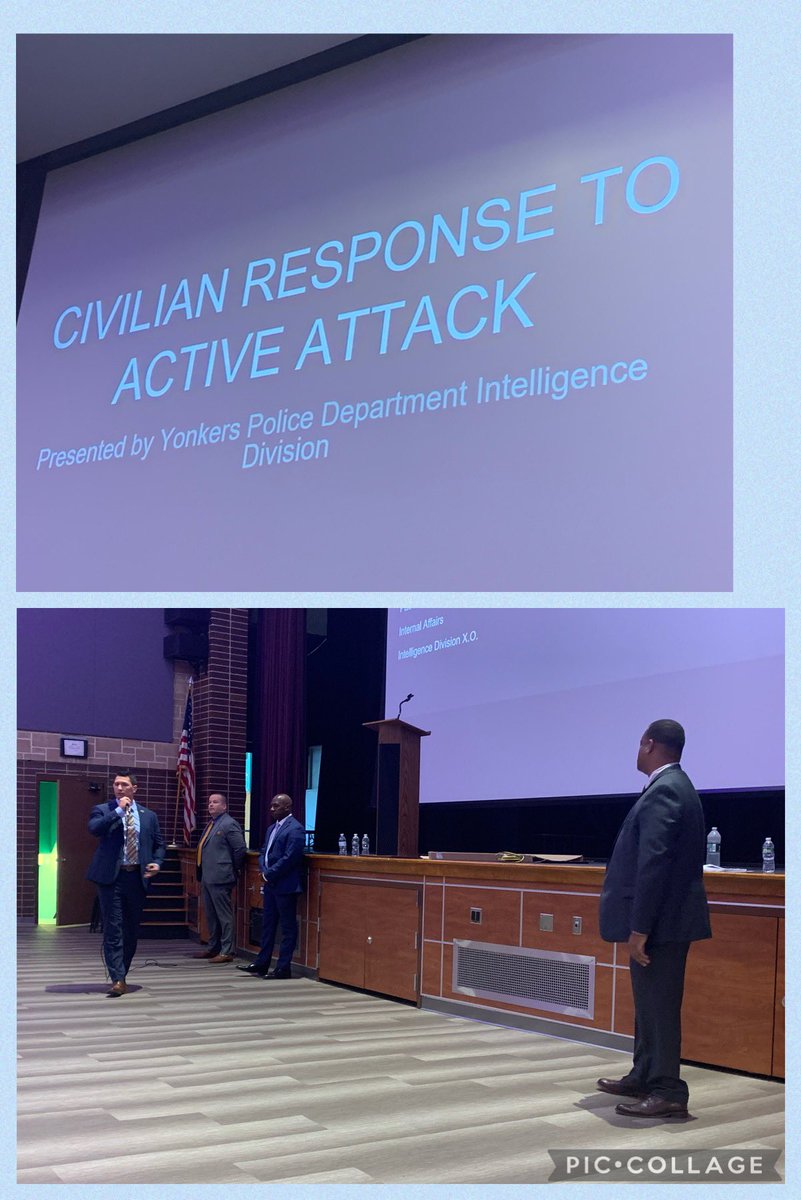 Today all school and central office administrators participated in Civilian Response Active Attack training. Thank you <a href="/YonkersPD/">Yonkers Police HQ</a> for facilitating the learning and supporting our work in the <a href="/YonkersSchools/">Yonkers Public Schools</a>