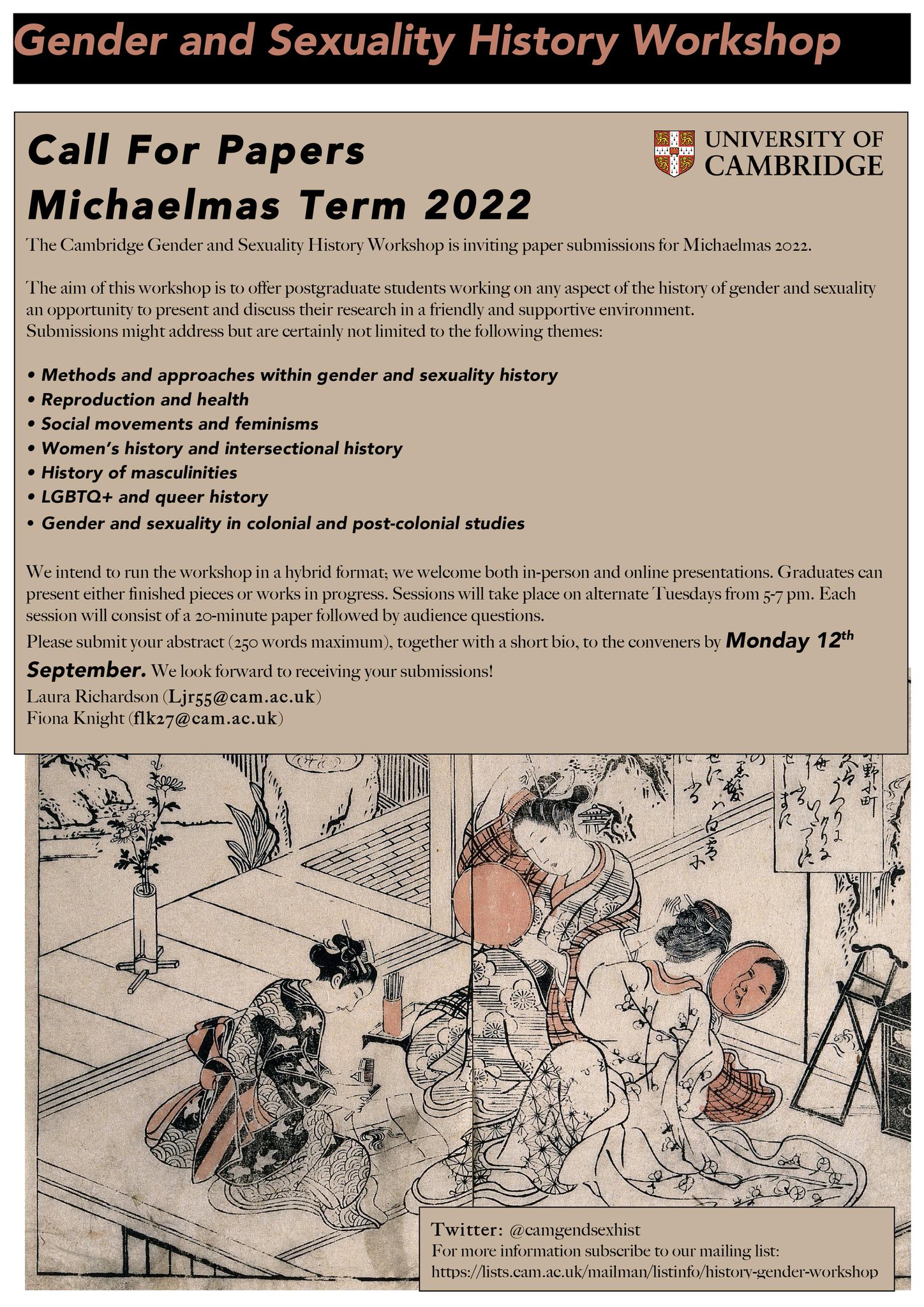 Cambridge Gender and Sexuality History on Twitter "It's here