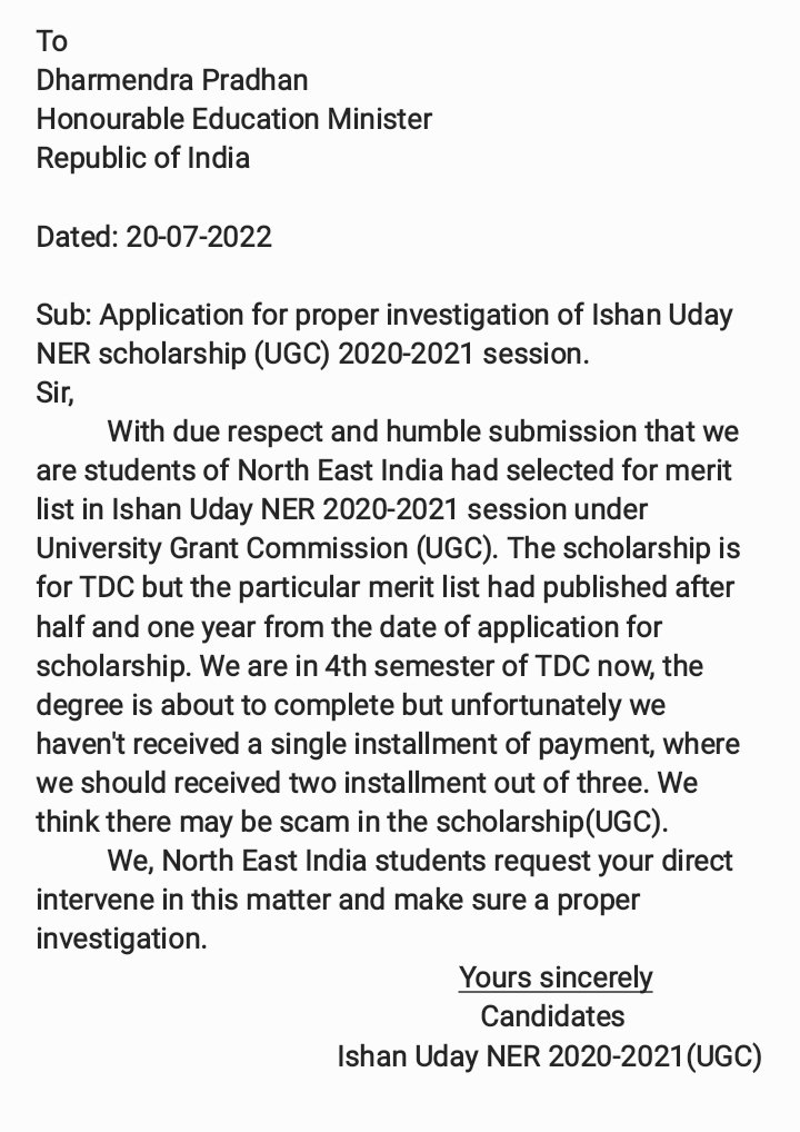 ShujanAssam's tweet photo. We are North East India Students.
Can anyone help us?
NER Ishan Uday 2020-2021

#UgcScam
#IshanUdayScholarship

@ugc_india 
@narendramodi 
@dpradhanbjp 
@AmitShah 
@himantabiswa 
@ddnews_guwahati 
@News18Northeast 
@NewsLiveGhy 
@pratidintime 
@DY365 
@NewsIshan 
@prag_newsAssam https://t.co/l6TYGVFMA9