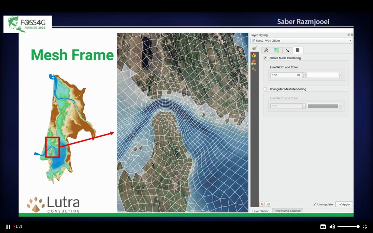 maptheclouds's tweet photo. Saber Razmjooei - 'MDAL: mesh data in QGIS', at #FOSS4G2022.
Talk: https://t.co/D0AwlR8Zez
#OSGeo #FOSS4G #maps #mesh #MDAL #QGIS @lutraconsulting https://t.co/ppHaiEjooB