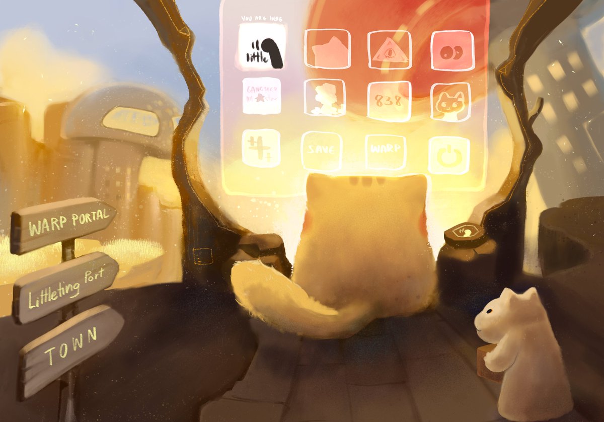 "WARP"

August airdrop already send to littleting parasites holders wallet

--------------
you can download original version in unlockable content (without the warp screen).
opensea.io/assets/matic/0…

artist : 
<a href="/Giantcatz_art/">Giantcatz</a>