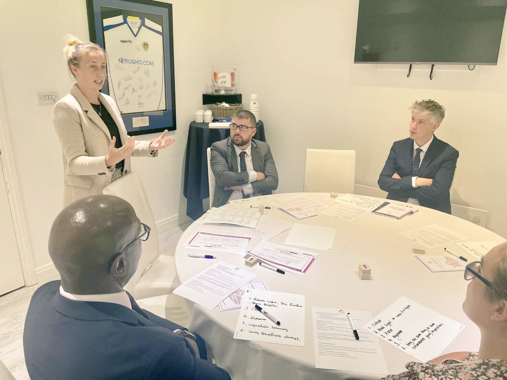 HaleDonal's tweet photo. β
οΈ Day 2 of Induction @TrinityAcademyL at Elland Road.
Lots of instructional coaching and deliberate practice of routines to build a culture of excellence! Learning how to 'TAL like a Champion'. Very humbling!
#onecurriculum #ethicofexcellence #egosatthedoor https://t.co/vzhqG1Zki4
