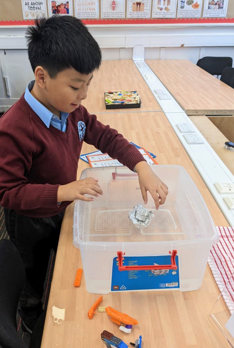 StCharlesGla's tweet photo. The boys in Mull were learning all about #FloatingAndSinking with Miss Burke in our #STEMSuite today. @TeachingSTEM https://t.co/LTpIL3nG3Q
