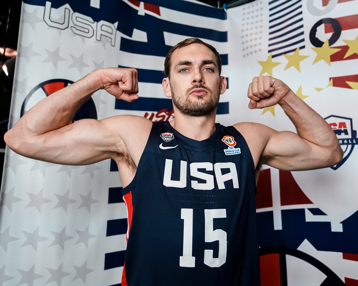 bczalgiris's tweet photo. Tonight @tycav34 will be playing his first game for the 🇺🇸 national team!

(📸: @usabasketball). https://t.co/NhG3f1rKbi