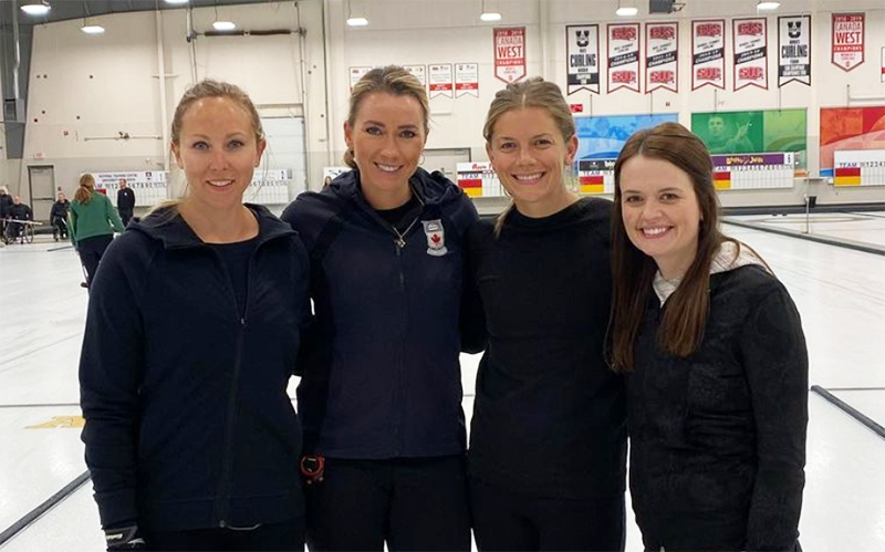 CurlingZone's tweet photo. Team Homan is back on the ice, preparing for the @PointsBetCanada Invitational releasing their first official team photo with Tracy at the helm! #curling
Read More:
https://t.co/sLW1YG3oaz https://t.co/16xGCDGblY