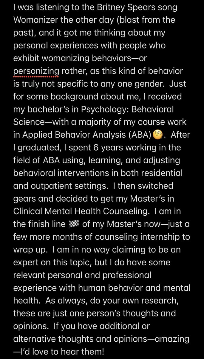 lvgrace5's tweet photo. A few of my random thoughts 💭 on the topic of #womanizer / #personizer behaviors. Yes, I created a gender exclusive word, because this is not about bashing anyone.
#relationships #humanbehavior #love #Healing #counselor #ThoughtForTheDay #ThursdayThoughts #pennyforyourthoughts https://t.co/i5UhLJVJjQ