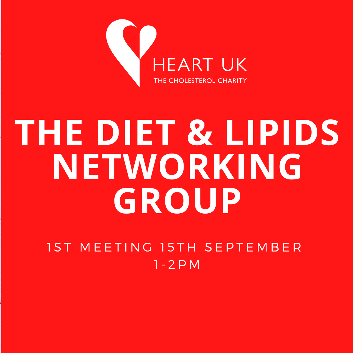 heartukcharity's tweet photo. Join our free Diet &amp; Lipids HCP Networking Group, where topics relating to the dietary management of cholesterol are discussed. First meeting is on 15/9/22 at 1pm, &amp; will be chaired by Lynne Garton, Dietetic Adviser at HEART UK. 

Register now https://t.co/YLC47W7b4y https://t.co/td9GLuiCea