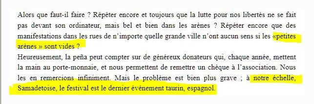 Anticorrida's tweet photo. Fin des corridas à #Samadet car il n’y a plus d’aficionados. Ajoutez à ce désastre  une querelle interne  entre la mairie et la pena organisatrice Al Violin et vous saurez tout...   https://t.co/JW4jzHACWx https://t.co/cDJdA6WuEM