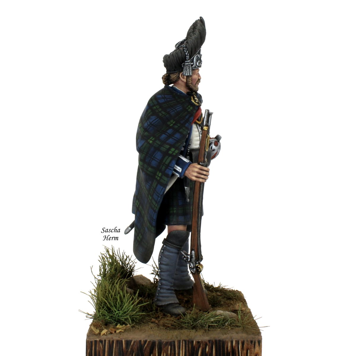 SaschaHerm's tweet photo. Finished photos of 54mm Limited Edition ‘Grenadier Sergeant, 84th Regiment of Foot, 1777’
Painted with acrylics 🎨🖌

#paintingminiatures #miniaturepainting #Scotland #History #BlackWatch #Tartan https://t.co/F0cJgnQcbc