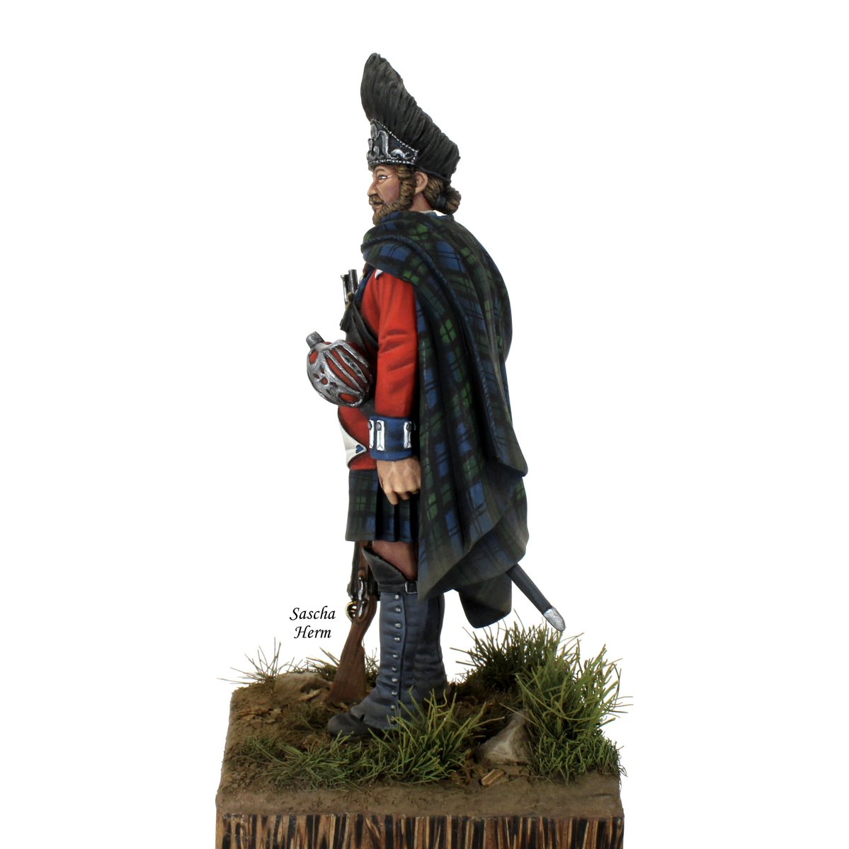 SaschaHerm's tweet photo. Finished photos of 54mm Limited Edition ‘Grenadier Sergeant, 84th Regiment of Foot, 1777’
Painted with acrylics 🎨🖌

#paintingminiatures #miniaturepainting #Scotland #History #BlackWatch #Tartan https://t.co/F0cJgnQcbc