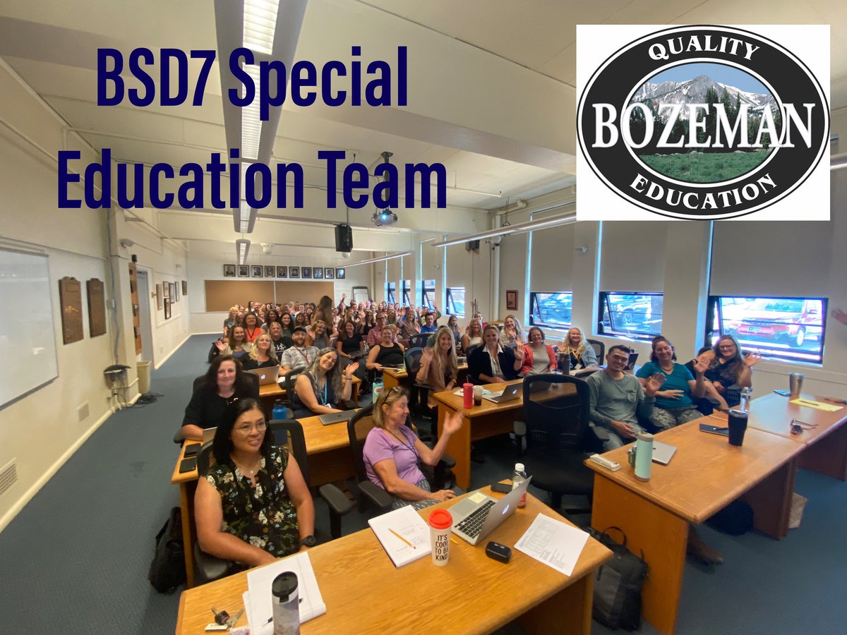 Loving students, leading inclusion, and fostering high levels of learning for all students. Thank you, BSD7 Special Education Team!