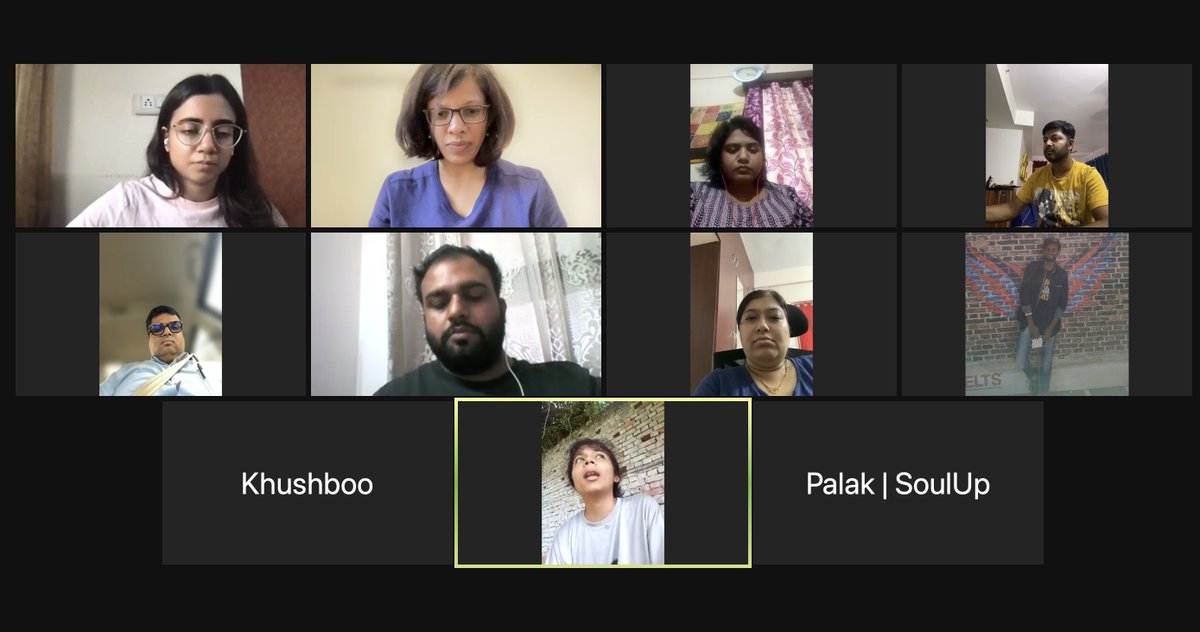 PunitaM's tweet photo. Aah! More insights in 1 session than in 2 months. Group sessions are the best
@SoulUp7 is partnering with @HankNunnInst to train our Peer community.
#mentalhealth #livedExperience https://t.co/2Mb8SUPOuV