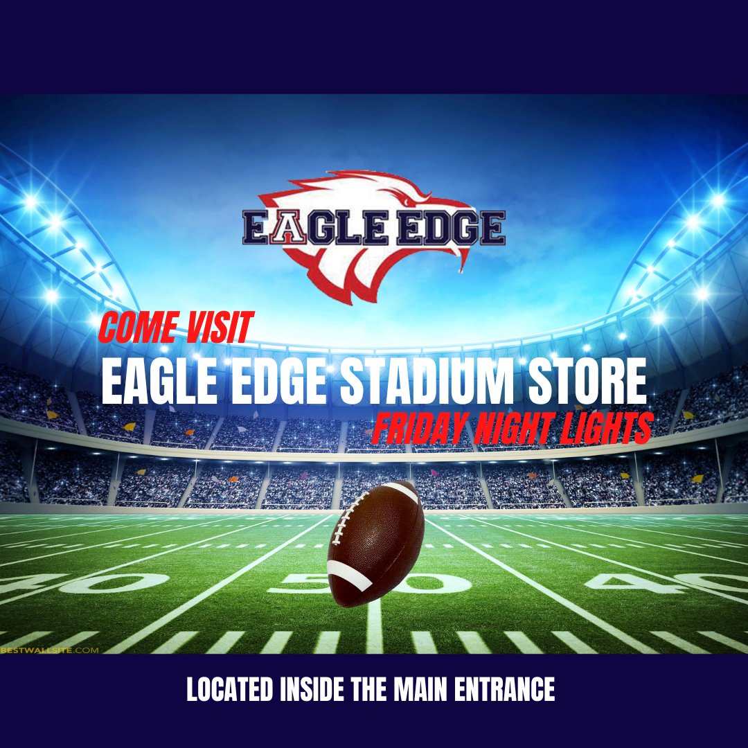 AllenEagleEdge's tweet image. Make sure to stop by the Eagle Edge Stadium Store at the game this Friday! Go Eagles!!!!#alleneagles #aup #goeagles #highschool