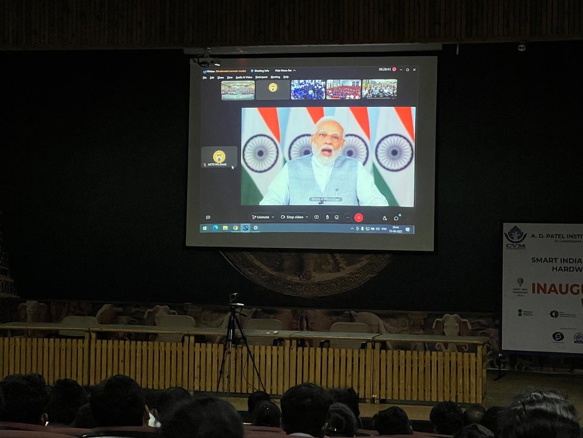 adit_cvmu's tweet image. #PM_ModiAtSIH #SIH2022 #InnovationSeAtmanirbharBharat #cvmuniversity #adit_cvmuniversity 

@narendramodi 
@PMOIndia 
@EduMinOfIndia 
@PIBHRD 
@mhrd_innovation 
@AICTE_INDIA 
@abhayjere 
@mohitgambhir
@SIH2022_MIC
@NDRFHQ 
@cvmu
@adit_cvmu
@jitu_vaghani 
@EduMinOfGujarat